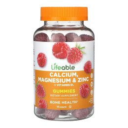 Calcium Magnesium & Zinc + Vitamin D Adult - 90 gummies Lifeable