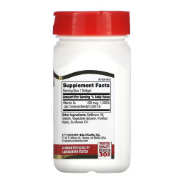 D3 250 mcg (10,000 IU) - 110 softgels 21st Century