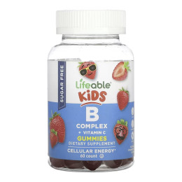 B Complex + Vitamin C Kids Sugar Free - 60 gummies Lifeable