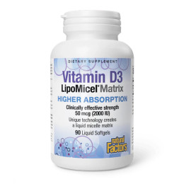 Vitamin D3 LipoMicel Matrix - 90 softgels Natural Factors