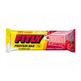 Protein Bar - 12x45g Raspberry Cranberry Fitly