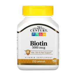 Biotin 5000 mcg - 110 caps 21st Century