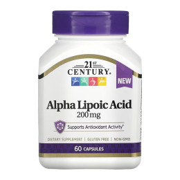 Alpha Lipoic Acid 200 mg - 60 caps 21st Century