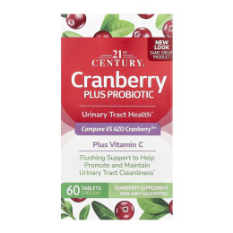 Cranberry + Probiotic - 60 tabs 21st Century