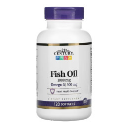 Fish Oil 1000 mg - 120 softgels 21st Century