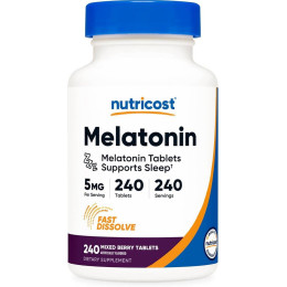 Мелатонін Nutricost Melatonin 5 mg 240 Tablets (Mixed Berry)