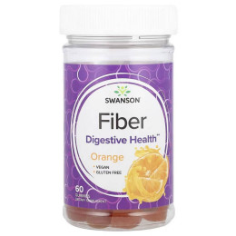 Клетчатка Swanson Fiber 60 Gummies (Orange) Swanson