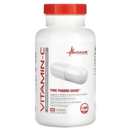 Витамин C Metabolic Nutrition Vitamin-C, 90 Capsules (750 mg per Capsule)