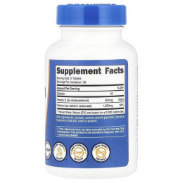 Кальций и витамин D Nutricost Calcium with Vitamin D, 60 Tablets Nutricost