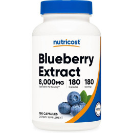 Blueberry Extract, 160 mg, 180 Capsules