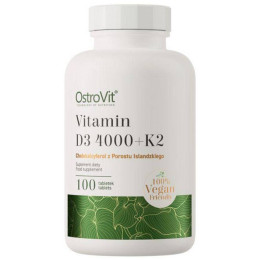 Вітаміни Ostrovit Vitamin D3 4000+K2 VEGE 100tabl OstroVit