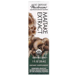 Экстракт гриба майтаке Host Defense Mushrooms, Maitake Extract 30 ml Host Defense