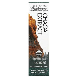 Экстракт чаги Host Defense Mushrooms, Organic Chaga Extract 30 ml Host Defense