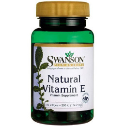 Vitamin E Natural 200 IU 100 sgels Swanson