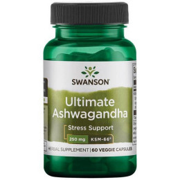 Ultimate Ashwagandha - KSM-66 250 mg 60 Veg Caps Swanson