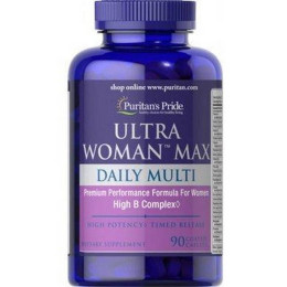 Женские витамины Ultra Woman™ Max Daily Multivitamin 90 capl Puritan's Pride