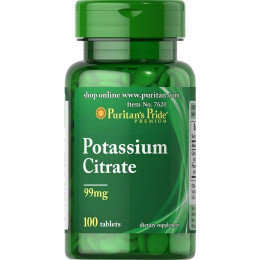 Цитрат калия Potassium Citrate 99 mg 100 Tablets Puritan's Pride