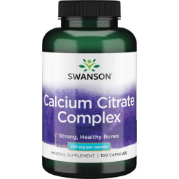 Calcium Citrate Complex 250 mg 100 Caps Swanson