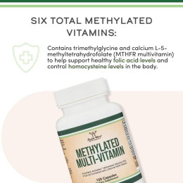Мультивитаминный комплекс Double Wood Methylated Multivitamin, 120 capsules Double Wood Supplements
