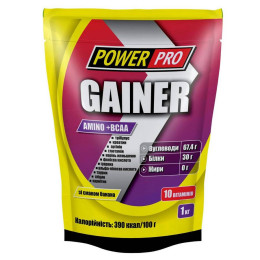 Гейнер GAINER 1000 g (Банан) Power Pro