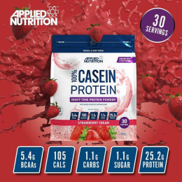 100% Casein 900 g (Strawberry Cream) Applied Nutrition