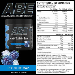 ABE (All Black Everything) 375 g (Icy Blue Raz) Applied Nutrition