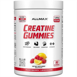 Креатин AllMax Creatine Gummies 1,250 mg, 90 Gummies (Raspberry Lemonade)