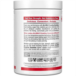 Креатин AllMax Creatine Gummies 1,250 mg, 90 Gummies (Raspberry Lemonade)