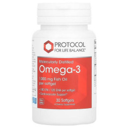 Омега-3 Protocol for Life Balance Omega-3 1000 mg — 30 softgels Protocol for Life Balance