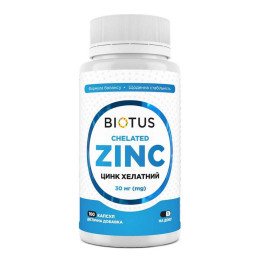 Chelated Zinc, 100 капсул