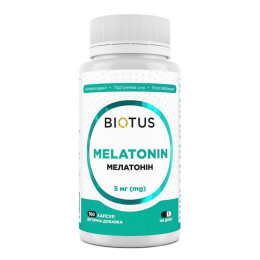 Мелатонін Biotus Melatonin 5 mg — 100 caps