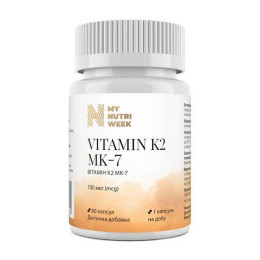 Вітамін K2 My Nutri Week Vitamin K2 MK-7 100 мкг — 60 caps