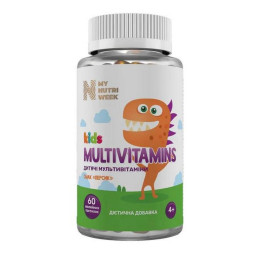 Дитячі мультивітаміни My Nutri Week Kids Multivitamin Персик — 60 жувальних пастилок