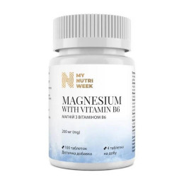 Магній B6 My Nutri Week Magnesium B6 200 мг — 100 tab