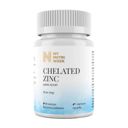 Цинк MyNutriWeek Chelated zink, 30 мг 60 кап