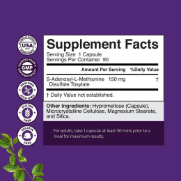 SAM-e, 150 mg, 90 Capsules