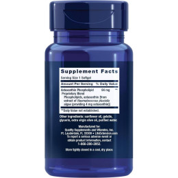 Astaxanthin with Phospholipids 30caps Life Extension