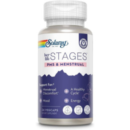 Her Life Stages, PMS & Menstrual, 24 VegCaps Solaray