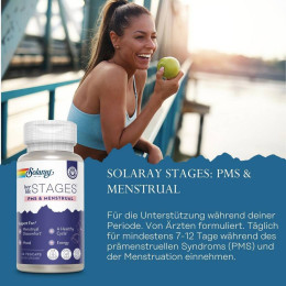 Her Life Stages, PMS & Menstrual, 24 VegCaps Solaray