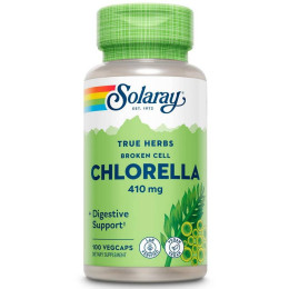 True Herbs, Broken Cell Chlorella, 410 mg, 100 Vegcaps Solaray
