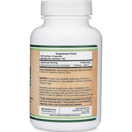 Хром Double Wood Supplements Chromium Picolinate 1000 mcg — 300 caps