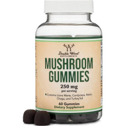 Грибной комплекс Double Wood Supplements Mushroom Gummies — 60 gummies Double Wood Supplements