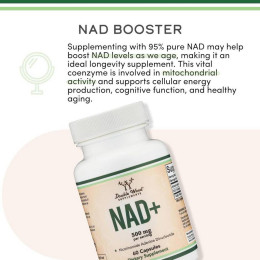 Антивозрастной комплекс Double Wood Supplements Liposomal NAD 500 mg — 60 caps Double Wood Supplements