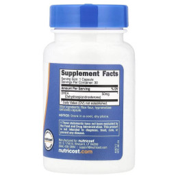 Дегідроепіандростерон Nutricost DHEA, 50 mg, 30 Capsules