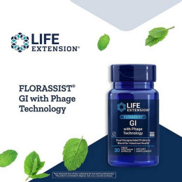 Пробиотик Life Extension Florassist Probiotic GI with Phage Technology 30 капсул Life Extension