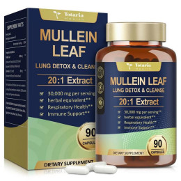 Екстракт коров’яку Totaria Health Mullein Leaf Lung & Cleanse 20:1 extract 90 caps 45 serv