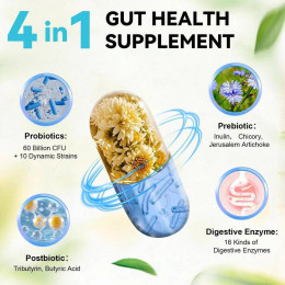Для поддержки пищеварительной системы Totaria Health Gut Health 120 caps 60 serv
