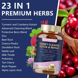 Для поддержания здоровья почек Totaria Health Kidney Cleanse Setox & Repair 120 caps 60 serv