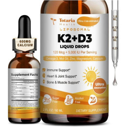 Витамины D3 + K2 Totaria Health D3 + K2 liquid drops 60 ml 30 serv