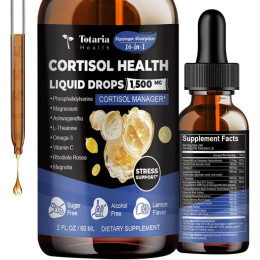 Для поддержания уровня кортизола Totaria Health Cortisol Health 1500 mg liquid drops 60 ml